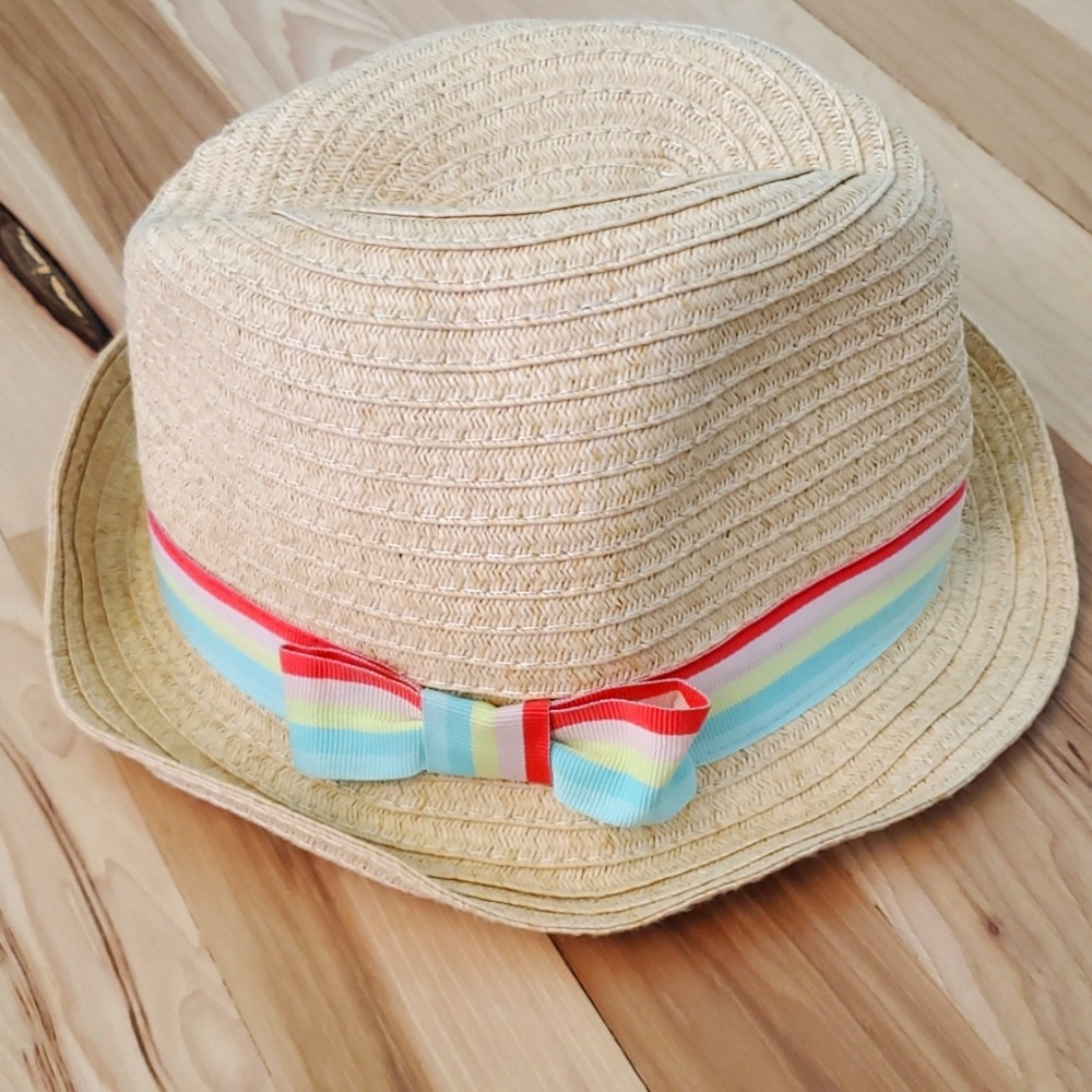 GYMBOREE Ice Cream Parlor striped fedora hat